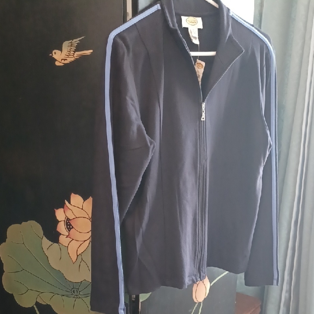 Talbots Dark Blue Jacket with Light Blue Accents